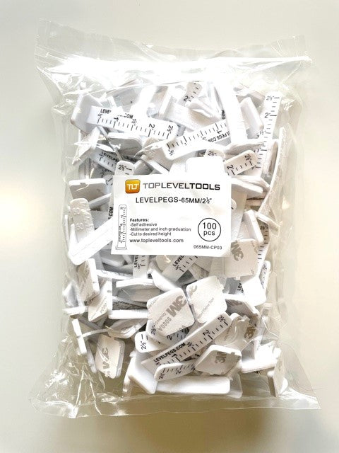 Floor Leveling LEVELPEGS® 65 mm / 2.5 inch